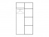 Rea ATLANTA 1 skříň šatní s posuvnými dveřmi  -  š. 120 cm