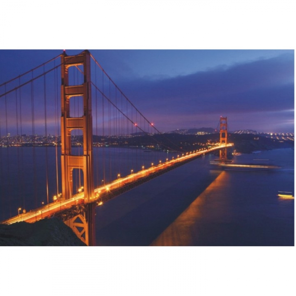 Obraz Golden Bridge 100 x 40 cm