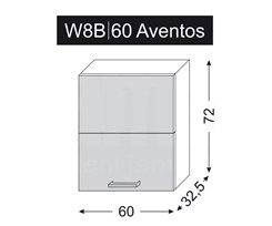 Platinum W8B/60 AV skříňka horní