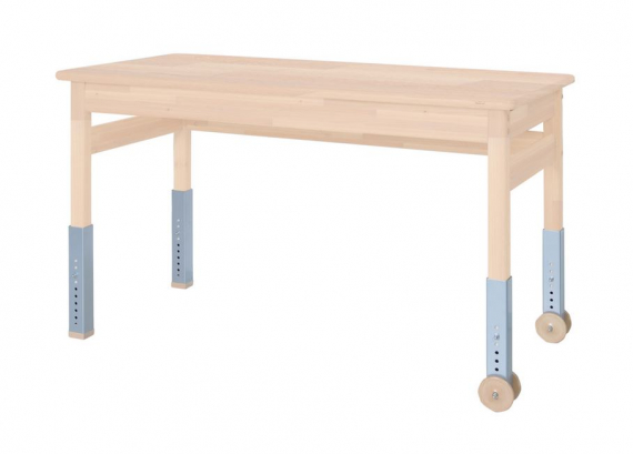 D701 psací stůl rostoucí - dřevo masiv