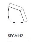 HAMPTON SEGM.H2 modulový díl rohový
