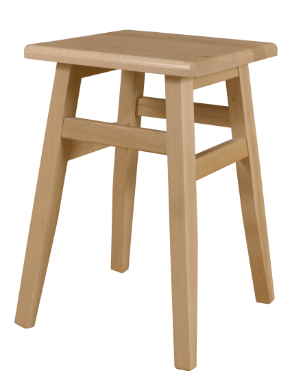 KT249 stolička (taburet) výška 45 cm. - masiv buk