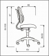 FUXO rostoucí židle S-LINE - šedo/ fialová