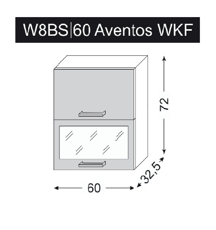Quantum W8BS AVENTOS/60 skříňka horní výklopná 