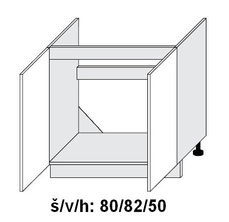 Quantum D8Z/80 skříňka dolní dřezová 